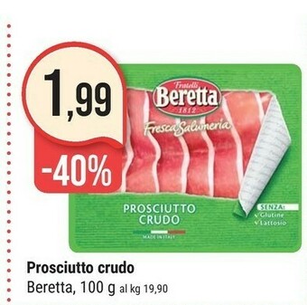Supermercati Gulliver Beretta Prosciutto Crudo 100 G(ml) offerta