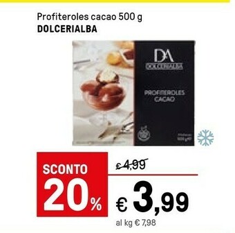 Dolceria alba Profiteroles Cacao 500 G