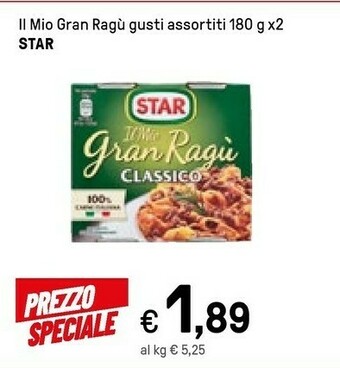 Iper La Grande Star Il Mio Gran Ragù Extra Gusto offerta