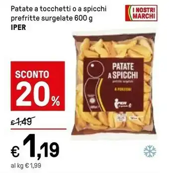 Iper Patate A Tocchetti O A Spicchi Prefritte Surgelate