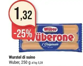Supermercati Gulliver Wuber One Di Puro Suino 250 G(ml) offerta