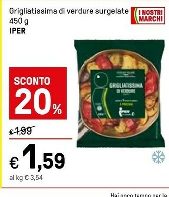 Iper La Grande Iper Grigliatissima Di Verdure Surgelate offerta