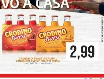 Supermercati Gulliver Campari Crodino Twist Gusto Frutti Rossi offerta