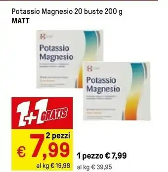 Matt Potassio Magnesio 20 Buste