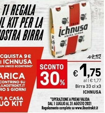 Iper La Grande Ichnusa Birra offerta