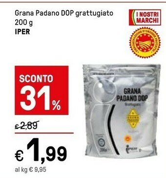Iper La Grande Iper Grana Padano Dop Grattugiato offerta