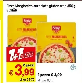 Iper La Grande Schar Pizza Margheritta Surgelata Gluten Free offerta