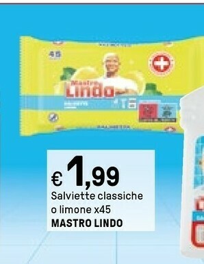 Iper La Grande Mastro lindo Salviette Classiche O Limone offerta