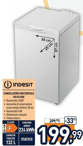 Unieuro Indesit OS 1A 140 H Libera Installazione F offerta