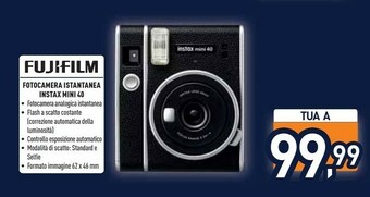Unieuro Instax Fujifilm Fotocamera Istantanea Mini 40 offerta