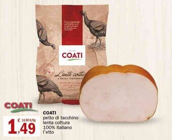Crai Coati petto di tacchino lenta cottura 100% italiano offerta