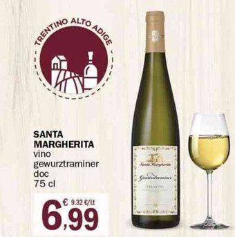 Crai Santa Margherita vino gewurztraminer doc 75 cl offerta