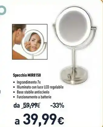 Homedics Specchio MIR8150
