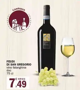 Crai Feudi di San Gregorio vino falanghina doc 75 cl offerta
