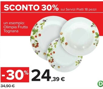 Carrefour Servizio piatti offerta