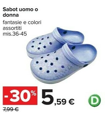 Carrefour Pantofole offerta