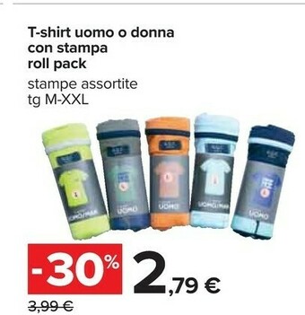 Carrefour T-shirt uomo offerta