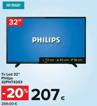 Carrefour Philips Tv led 32 offerta