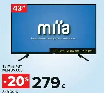Carrefour Miia Samsung Tv offerta