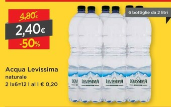 DPiù Levissima Acqua offerta