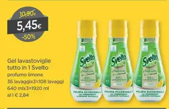 DPiù Svelto Detersivo lavastoviglie offerta