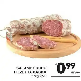 Ok Market Gabba Salame Crudo Filzetta offerta