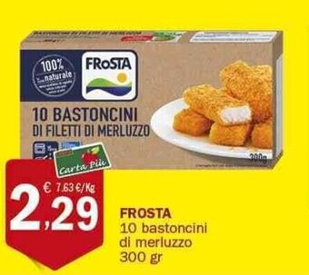 Crai Frosta 10 bastoncini di merluzzo 300 gr offerta