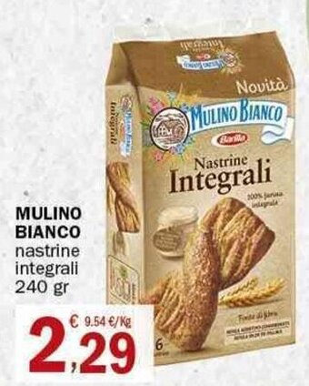 Crai Mulino Bianco nastrine integrali 240 gr offerta