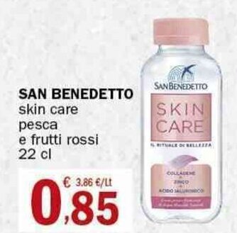 Crai San Benedetto skin care pesca e frutti rossi 22 cl offerta