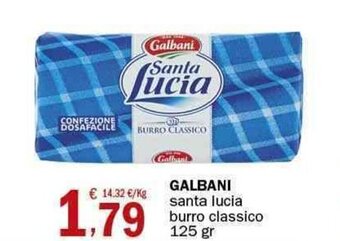 Crai Galbani santa lucia burro classico 125 gr offerta