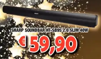 Sharp Sound Bar HT-SB 95 2.0 Slim 40W