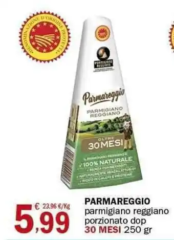 Crai Parmareggio parmigiano reggiano porzionato dop 30 mesi 250 gr offerta