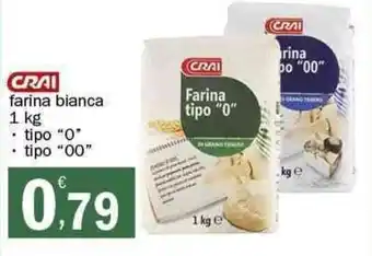 Crai Crai farina bianca 1 kg tipo "0" / tipo "00" offerta