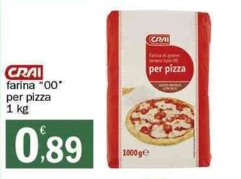 Crai Crai farina "00" per pizza 1 kg offerta