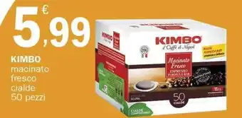 Crai Kimbo macinato fresco cialde 50 pezzi offerta