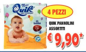 Quik Pannolini Assortiti 4 pezzi