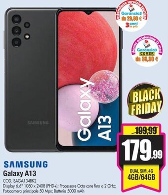 Wellcome Samsung Galaxy A13 offerta