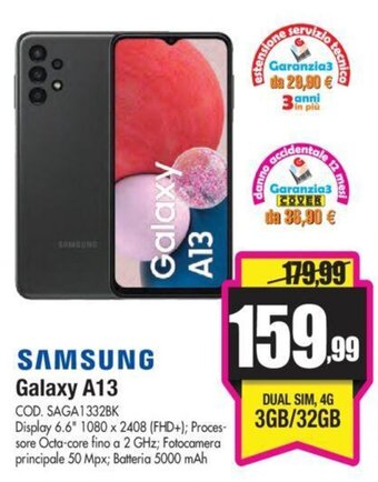 Wellcome Samsung Galaxy A13 offerta