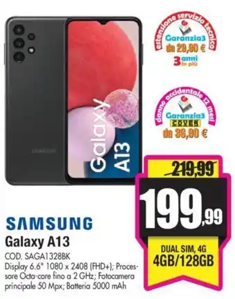 Wellcome Samsung Galaxy A13 offerta