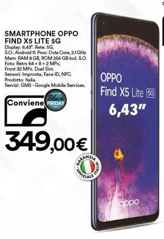 Ipercoop Oppo Smartphone Find X5 Lite 5G offerta