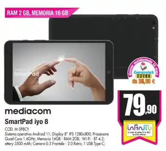 Wellcome mediacom SmartPad iyo 8 offerta