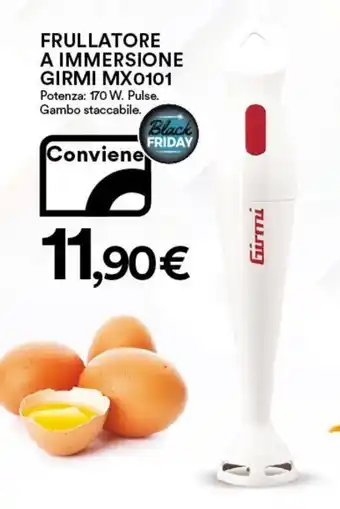 Ipercoop Girmi Frullatore A Immersione MX 0101 offerta