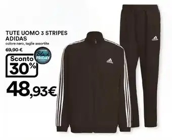 Ipercoop Adidas Tute Uomo 3 Stripes offerta