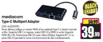 Wellcome mediacom Type-C Multiport Adapte offerta