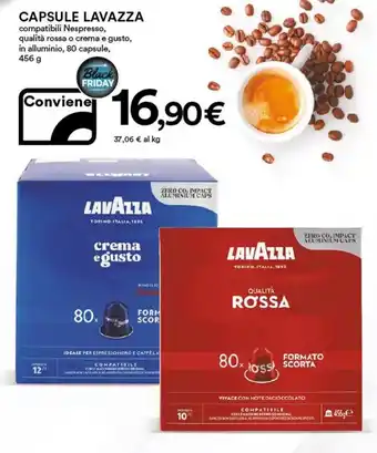Ipercoop Lavazza Capsule compatibili Nespresso 456 g offerta