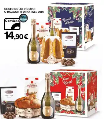 Ipercoop Cesto Dolci Ricordi o Racconti di Natale 2022 offerta