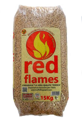 Leroy Merlin Pellet red flames 15 kg in abete offerta