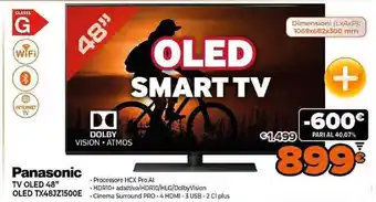Expert Panasonic TV OLED 48'' OLED TX48JZ1500E offerta
