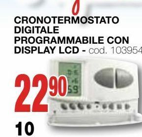 Cronotermostato digitale programmabile con display lcd