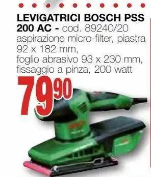 Mondo Brico Levigatrici bosch pss 200 ac offerta